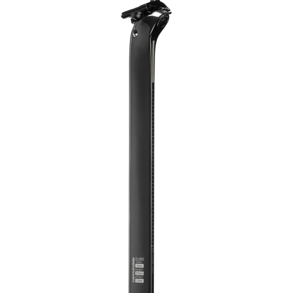 Cannondale C1 Aero 40 V2 Carbon Ti Zadelpen | 365 mm - 15mm Setback - zwart