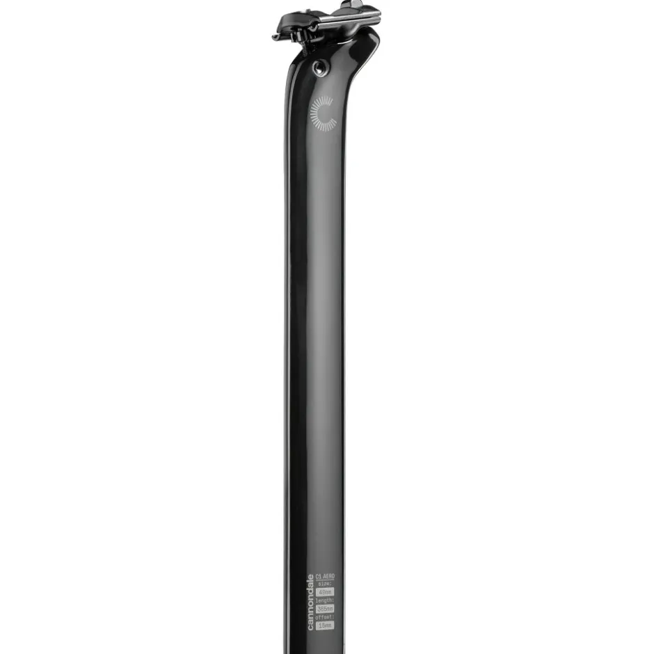 Vaste Zadelpennen < Cannondale C1 Aero 40 V2 Carbon Zadelpen | 365 mm - 15mm Setback - zwart
