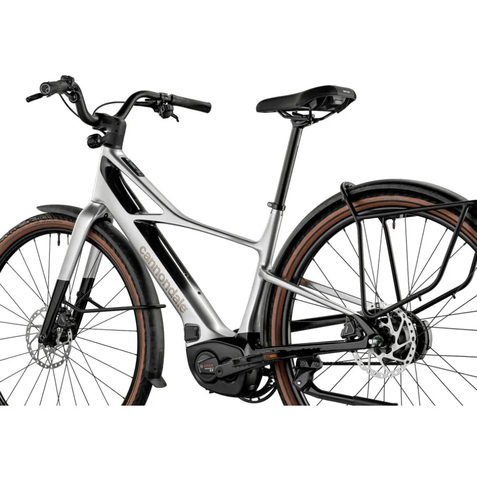 Cannondale FLYING V 1 - 28" Carbon City E-Bike - 2026 - zilver