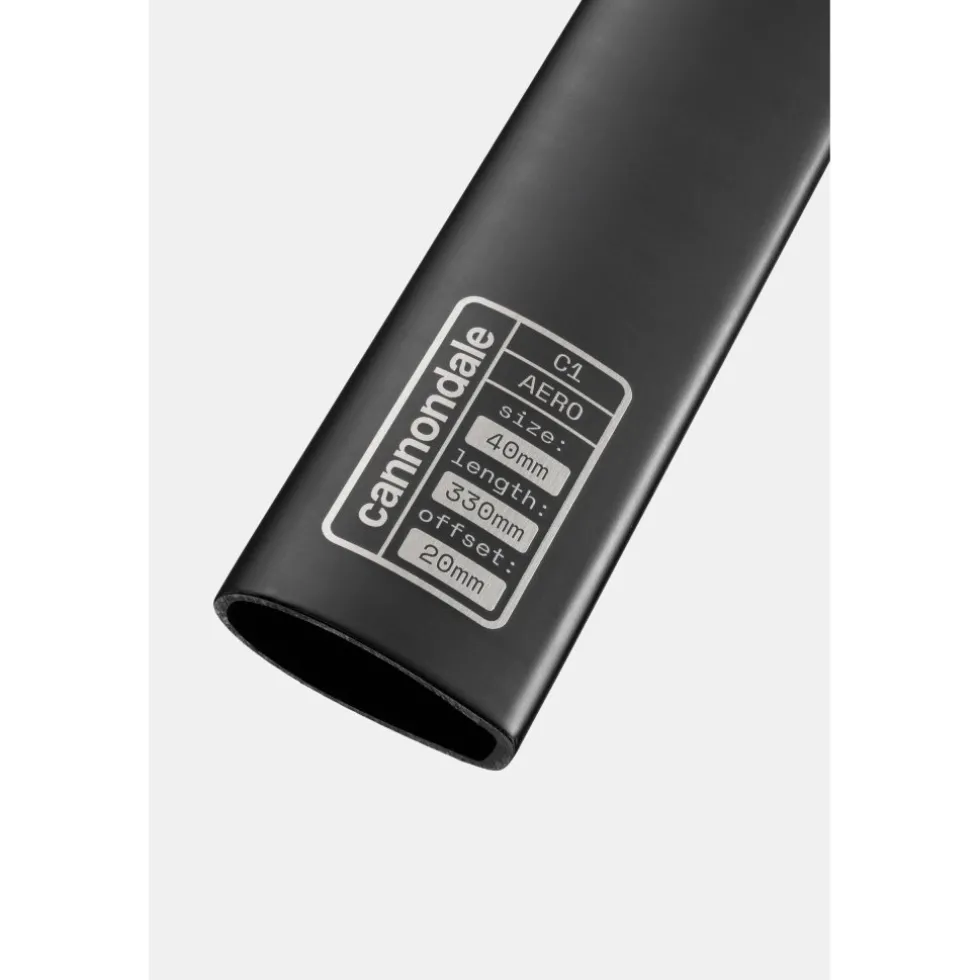 Cannondale Supersix EVO 4 C1 Aero Carbon Gebogen Zadelpen 330mm - 20mm Setback - black