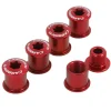 Carbon-Ti X-Fix BCD 107 2X Chainring Fixing Bolt Set - red