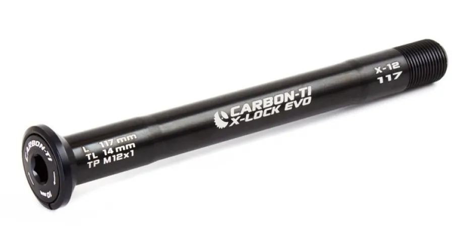 Snelspanners En Steekassen < Carbon-Ti X-Lock EVO Thru Axle - 12x100mm - X-12 - M12x1.0mm - Length 117mm - black
