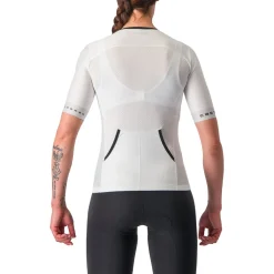 Castelli Free Speed 2 Race Fietsshirt met Korte Mouwen Dames - wit/zwart 001