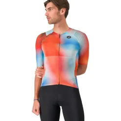 Castelli Free Speed 3 Race Fietsshirt met Korte Mouwen Heren - paprika/winter sky 655