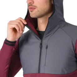 Castelli Unltd Roam Hoodie Heren - bordeaux/lead grey 421