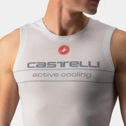 Castelli Active Cooling Hemd zonder Mouwen Heren - silver grey 870