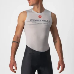 Castelli Active Cooling Hemd zonder Mouwen Heren - silver grey 870