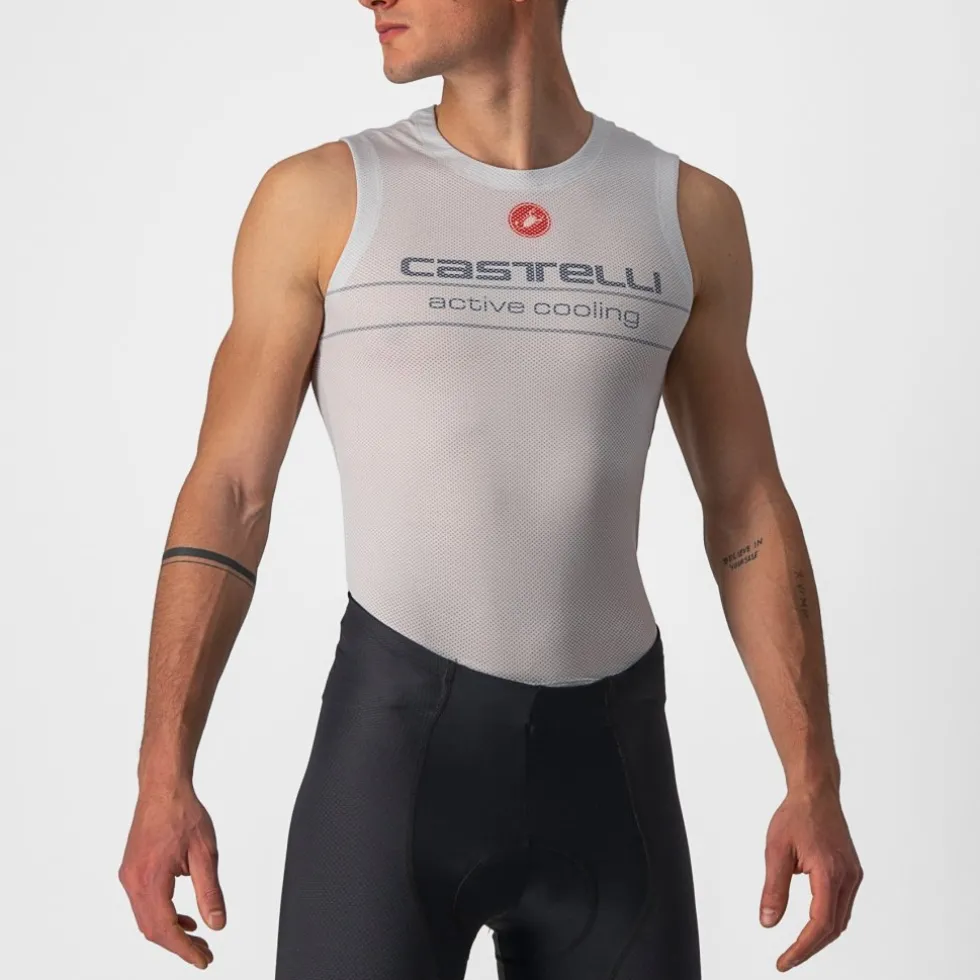 Castelli Active Cooling Hemd zonder Mouwen Heren - silver grey 870