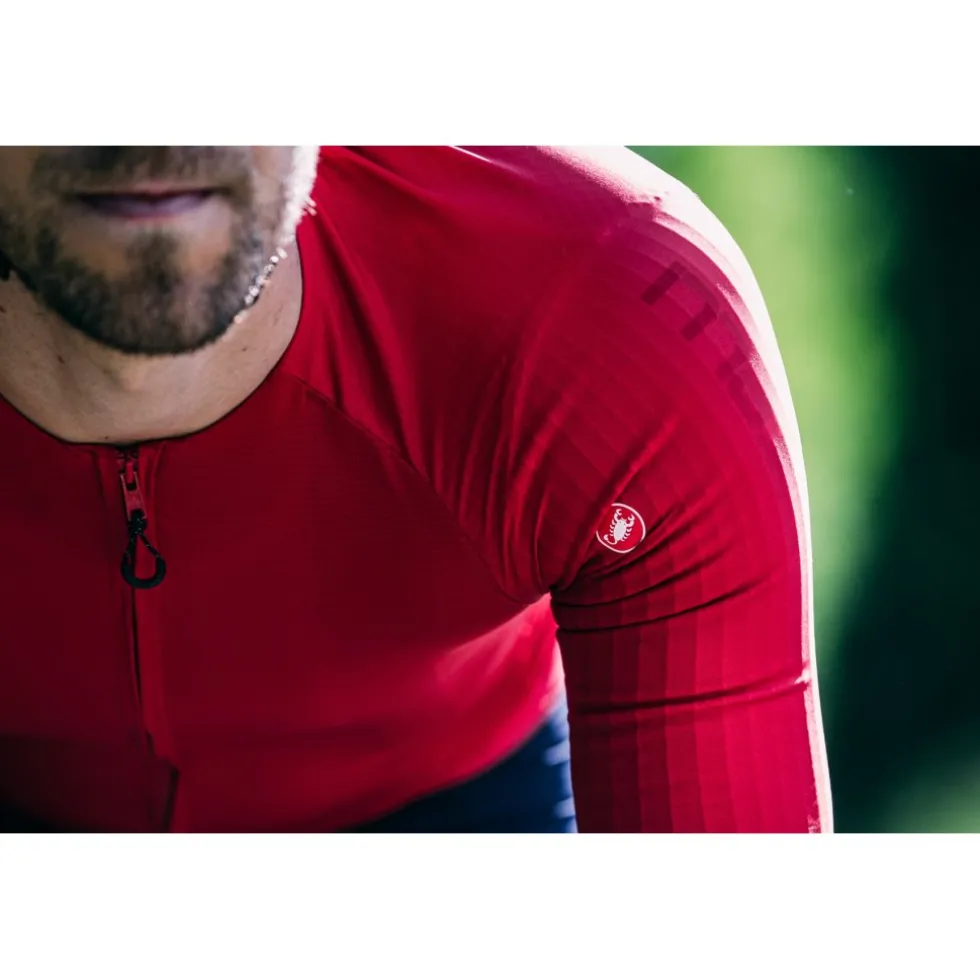 Castelli Aero Race 7.0 Fietsshirt met Korte Mouwen Heren - light black 085