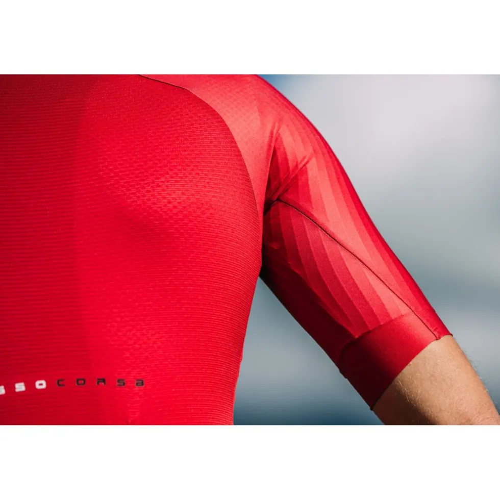 Castelli Aero Race 7.0 Fietsshirt met Korte Mouwen Heren - light black 085