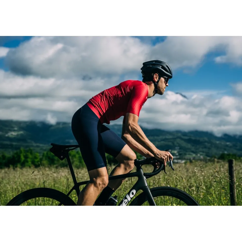Castelli Aero Race 7.0 Fietsshirt met Korte Mouwen Heren - light black 085