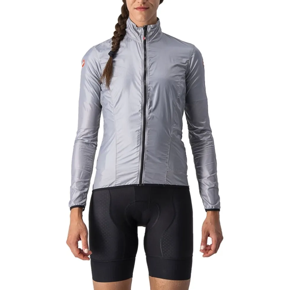 Castelli Aria Shell Jas Dames - silver grey 870