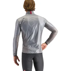 Castelli Aria Shell Jas Heren - silver grey 870