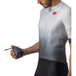 Castelli Aria Shell Jas Heren - silver grey 870