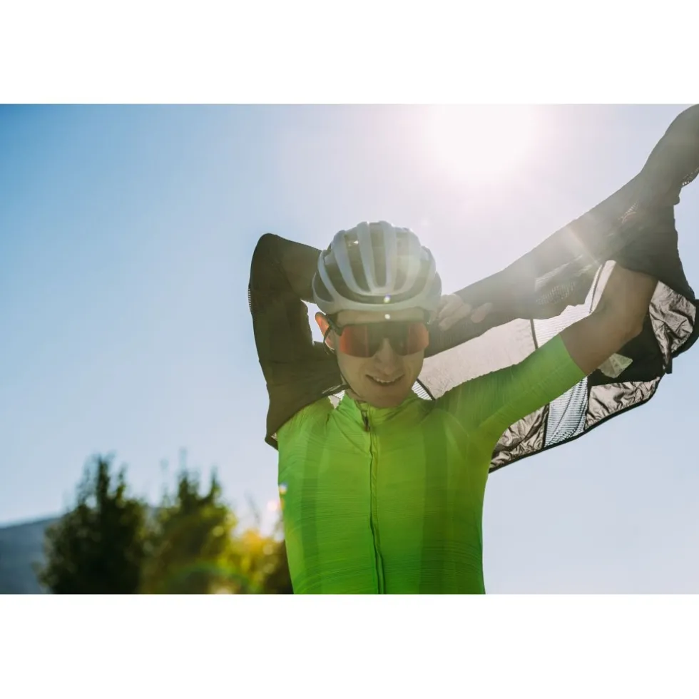 Castelli Aria Shell Jas Heren - silver grey 870