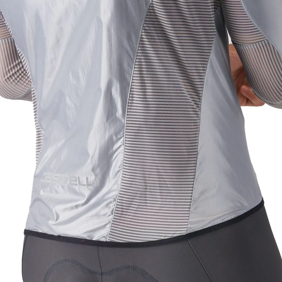 Castelli Aria Shell Jas Heren - silver grey 870
