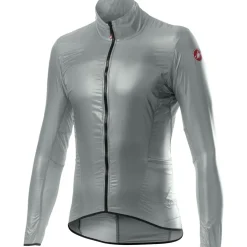 Castelli Aria Shell Jas Heren - silver grey 870