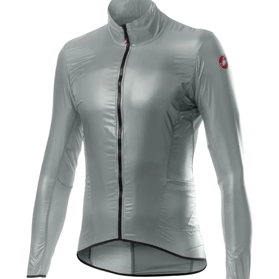 Castelli Aria Shell Jas Heren - silver grey 870