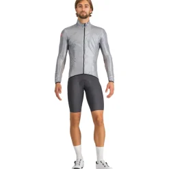 Castelli Aria Shell Jas Heren - silver grey 870