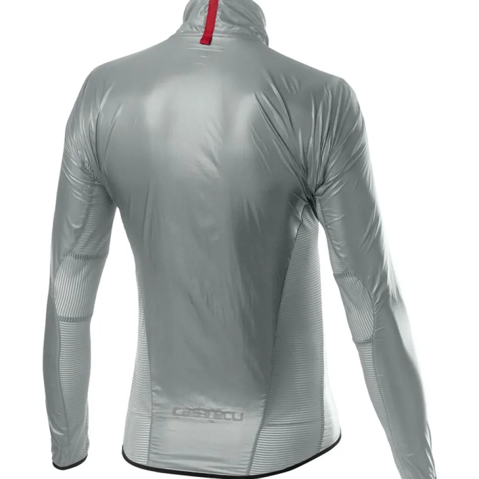 Castelli Aria Shell Jas Heren - silver grey 870