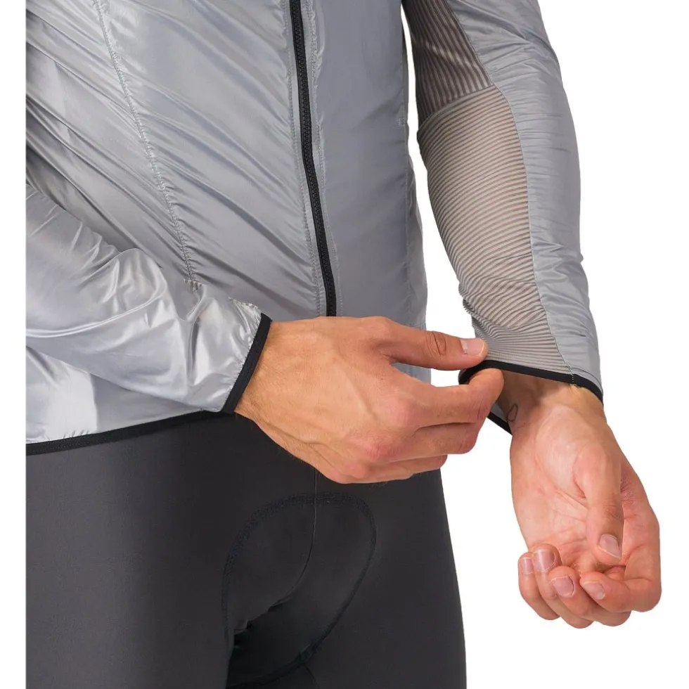 Castelli Aria Shell Jas Heren - silver grey 870