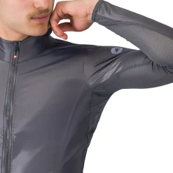 Windjacks < Castelli Aria he 2 Ja Heren - dark grey 030
