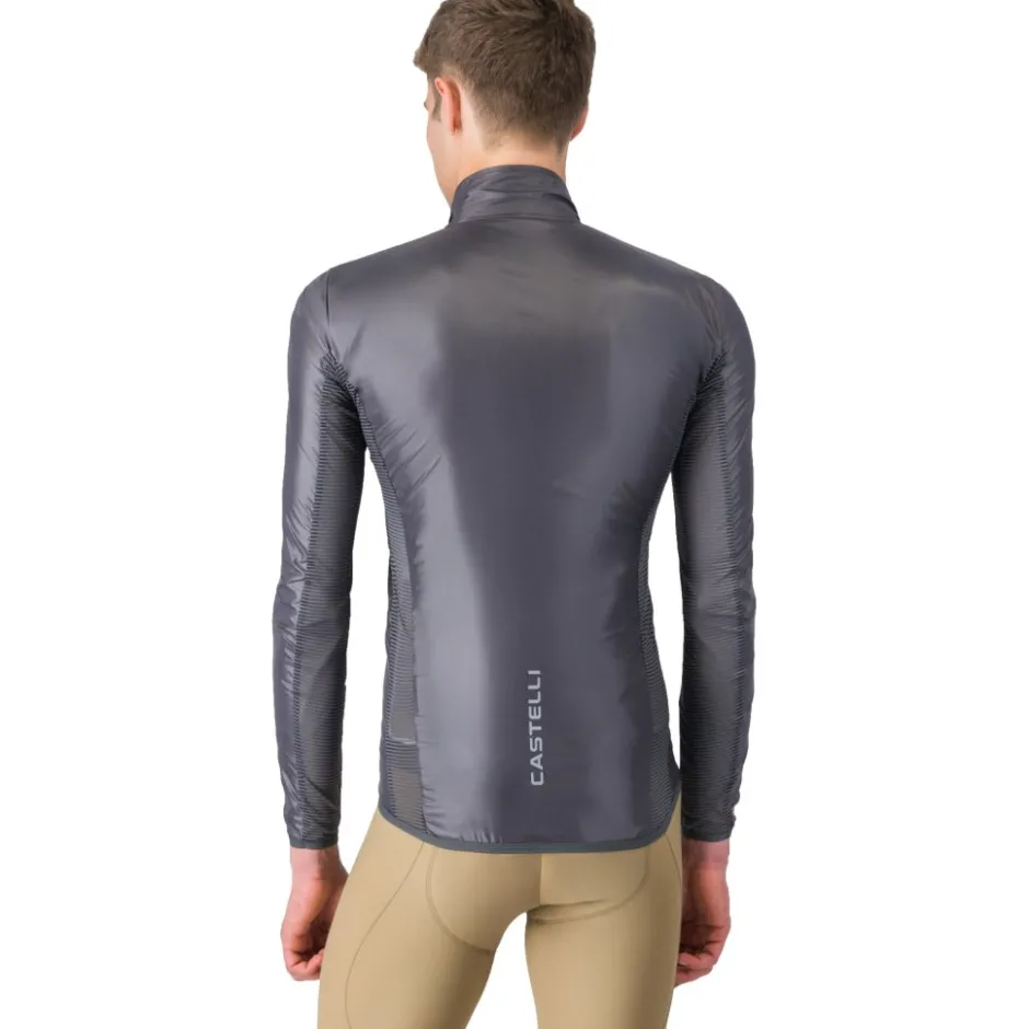 Windjacks < Castelli Aria he 2 Ja Heren - dark grey 030