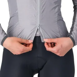 Castelli Aria Shell 2 Jas Vrouwen - silver grey 870