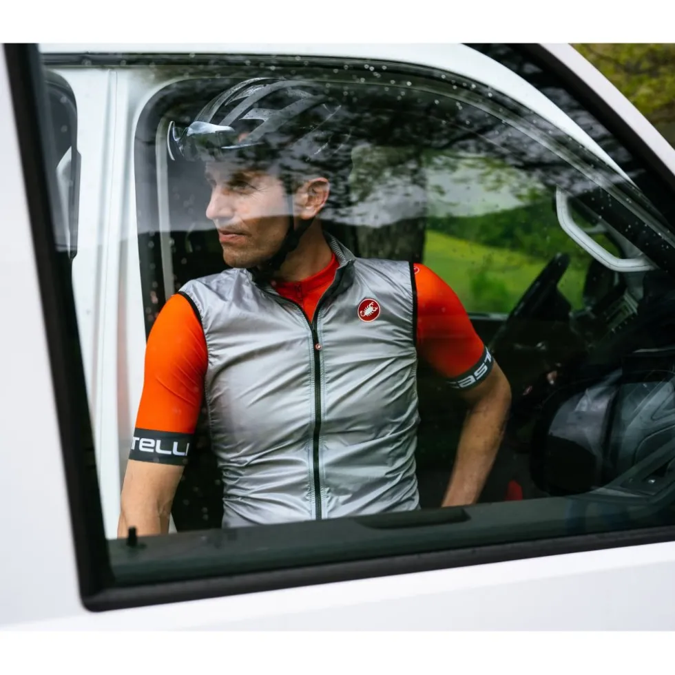 Castelli Aria Vest Heren - silver grey 870
