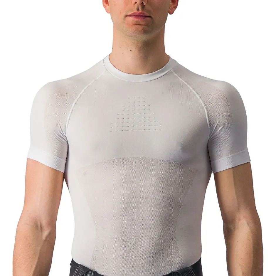Ondershirts < Castelli Core Seamless Hemd met Korte Mouwen Heren - wit 001
