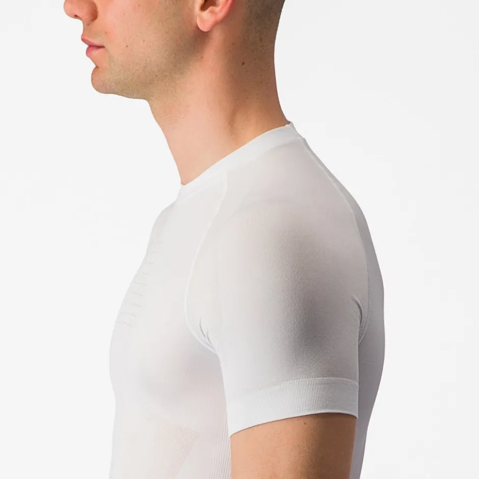 Ondershirts < Castelli Core Seamless Hemd met Korte Mouwen Heren - wit 001