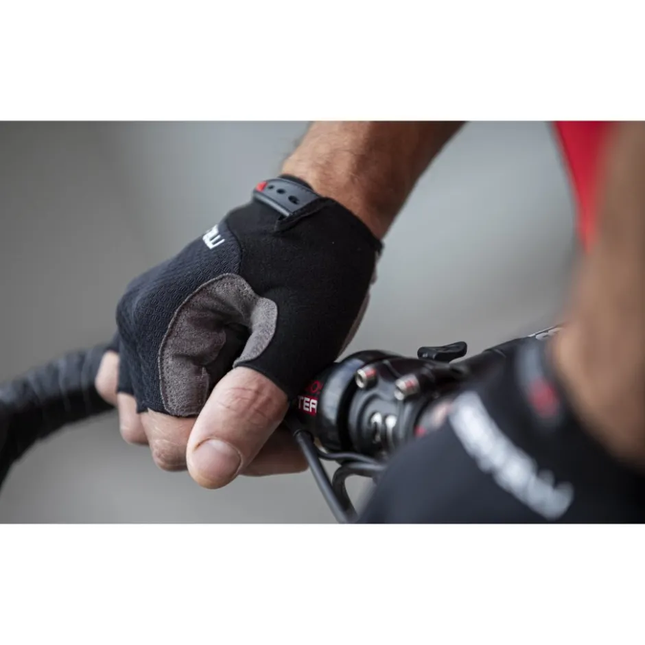 Wielerhandschoenen < Castelli Entrata V Handschoenen met Korte Vingers - light black 085