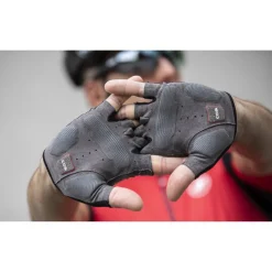Wielerhandschoenen < Castelli Entrata V Handschoenen met Korte Vingers - light black 085