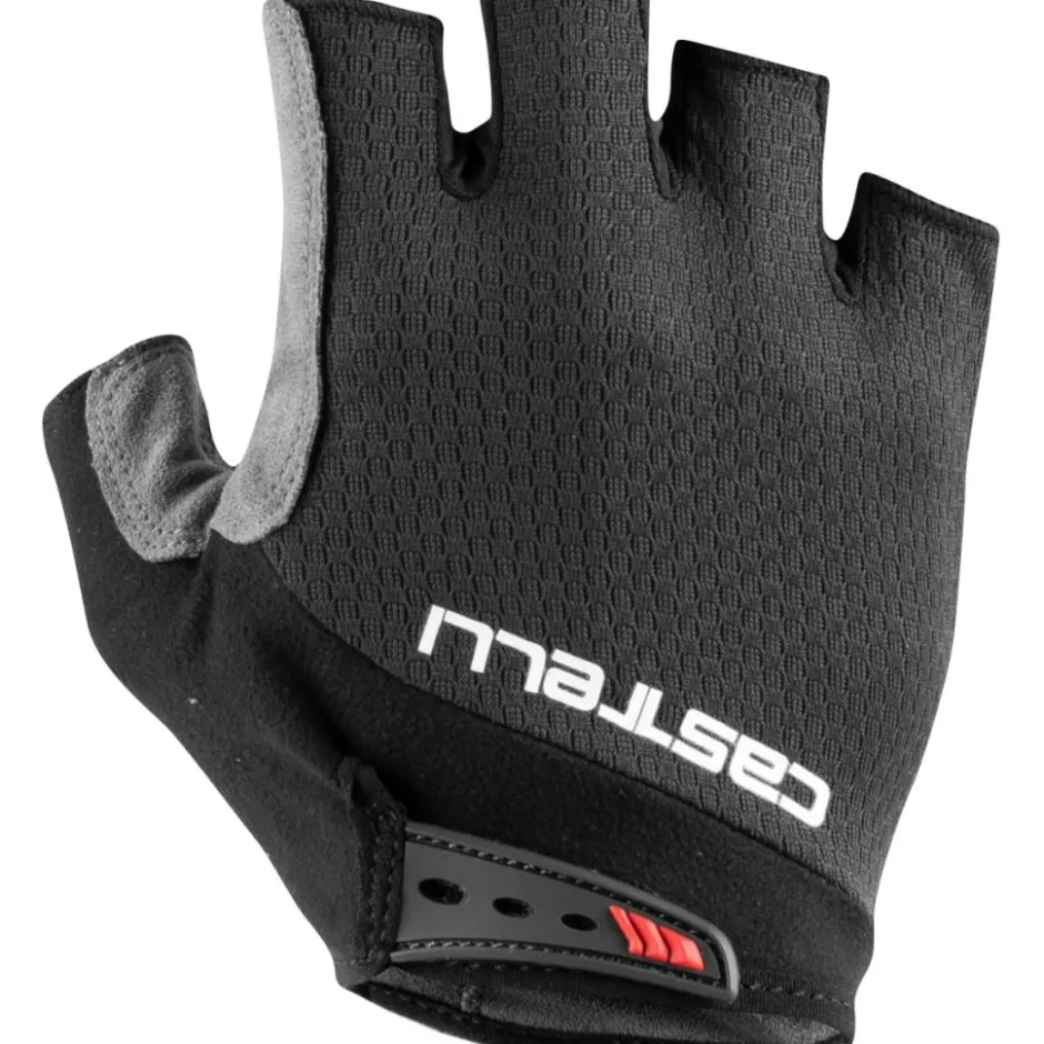 Wielerhandschoenen < Castelli Entrata V Handschoenen met Korte Vingers - light black 085