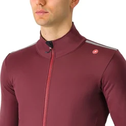 Racefietsjacks < Castelli Espresso Air Jas Heren - deep bordeaux 625