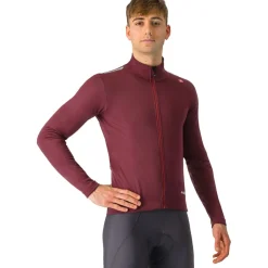 Racefietsjacks < Castelli Espresso Air Jas Heren - deep bordeaux 625