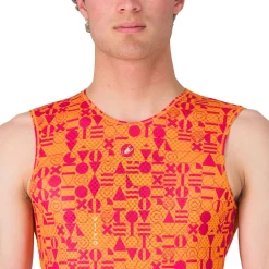 Castelli Espresso R-A/D Hemd zonder Mouwen Heren - vivid orange 863