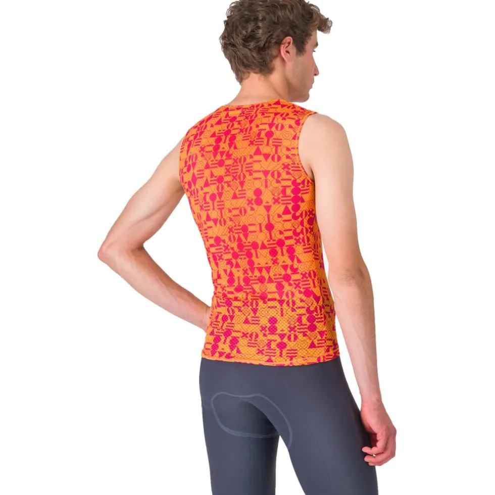 Castelli Espresso R-A/D Hemd zonder Mouwen Heren - vivid orange 863