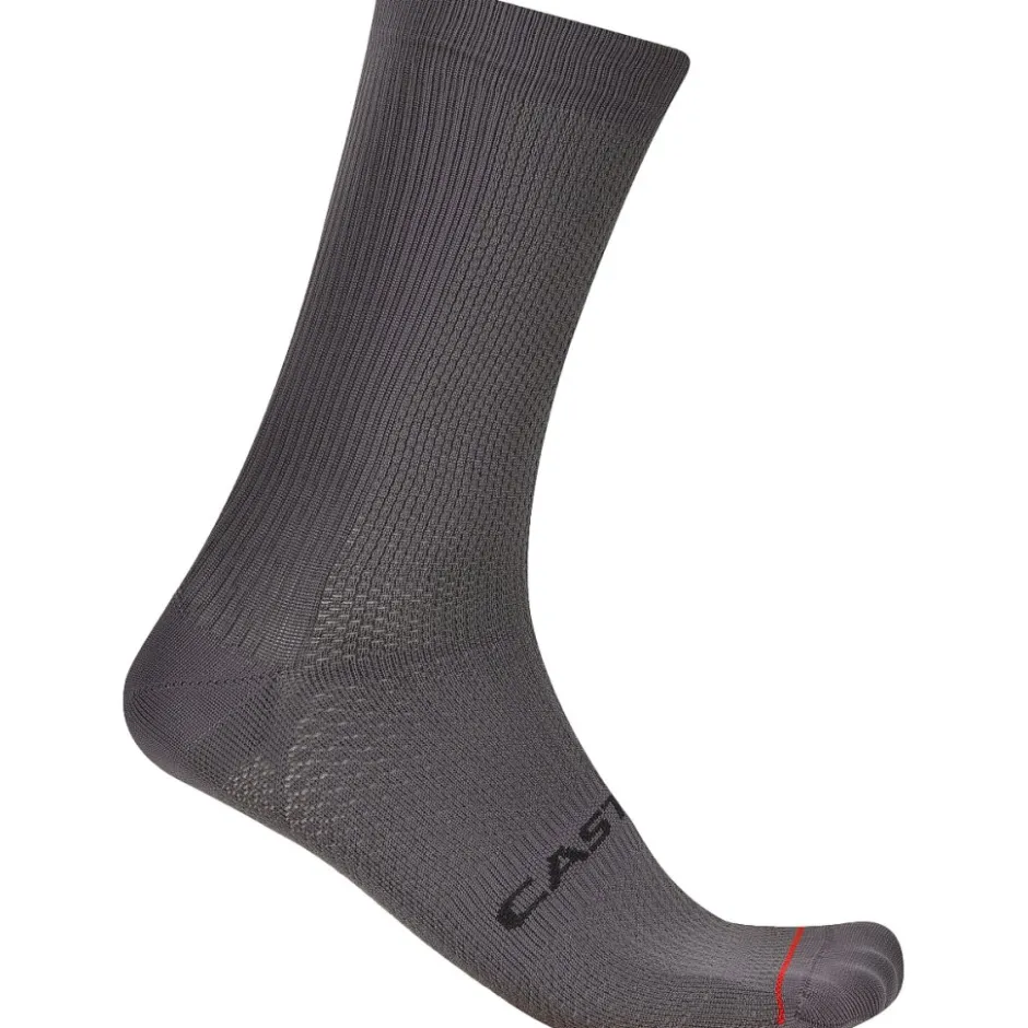 Fietssokken < Castelli Espresso 18 Sokken - smoky grey 021