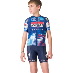 Broeken Kinderen < Castelli Fietsshort Team Soudal Quick-Step Kinder - belgian blue 424