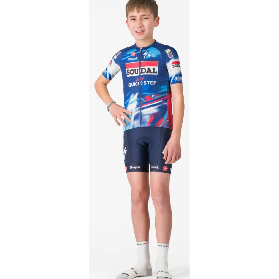 Broeken Kinderen < Castelli Fietsshort Team Soudal Quick-Step Kinder - belgian blue 424