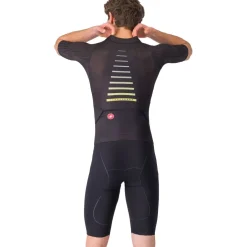 Castelli Free Sanremo 3 Racebody met Korte Mouwen Heren - zwart 010