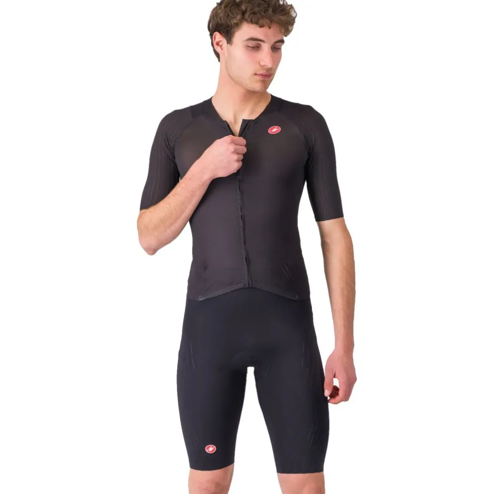Castelli Free Sanremo 3 Racebody met Korte Mouwen Heren - zwart 010