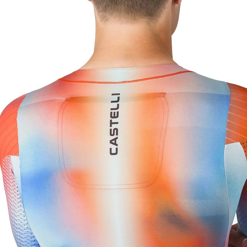 Castelli Free Sanremo 3 Racebody met Korte Mouwen Dames - wit/zwart 101