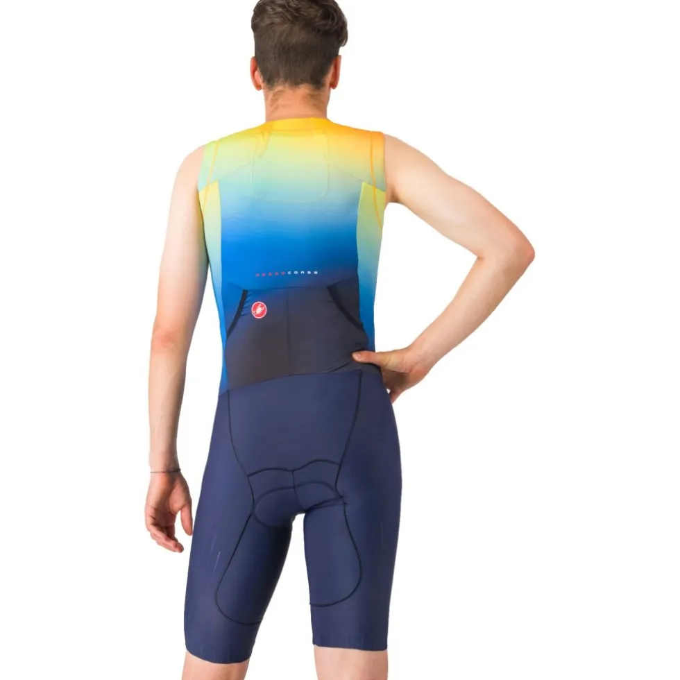 Castelli Free Sanremo 3 Racebody Heren - belgian blue/multicolor vivid 424