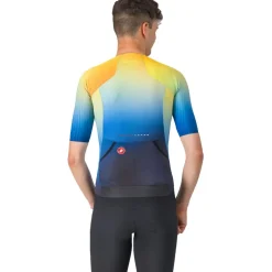 Castelli Free Speed 3 Race Fietsshirt met Korte Mouwen Heren - belgian blue/multicolor vivid 424