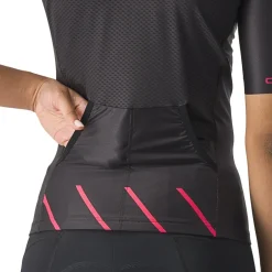 T-Shirts & Tops < Castelli Free Speed 2 Race Fietsshirt met Korte Mouwen Dames - back/hibiscus 181