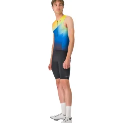 Castelli Free Speed 3 Shirt zonder Mouwen Heren - belgian blue/multicolor vivid 424