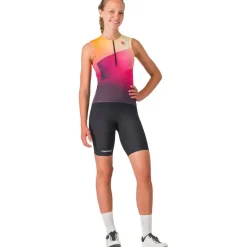 T-Shirts & Tops < Castelli Free peed 3 hirt zonder ouwen Dae - dark night hade/vivid orange 513