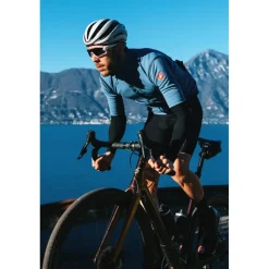 Racefietsjacks < Castelli Gabba RoS 2 Jas met Korte Mouwen Heren - belgian blue/silver grey 424
